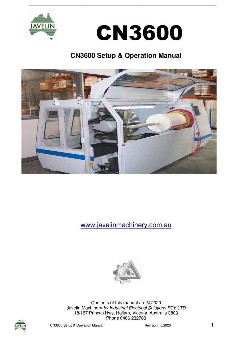 Javelin CN3600 Setup & operation manual