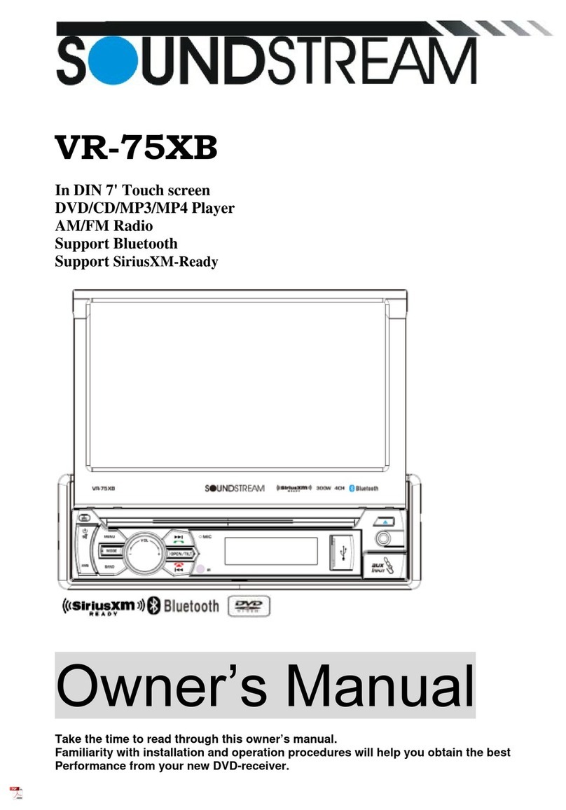 Soundstream VR-75XB User manual Soundstream VR-75XB User manual