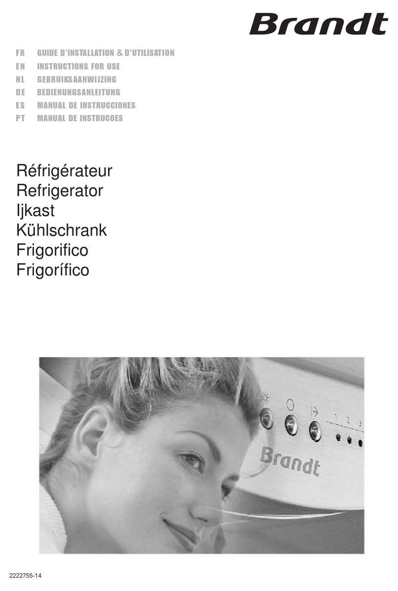 Brandt SA 1650 E User manual