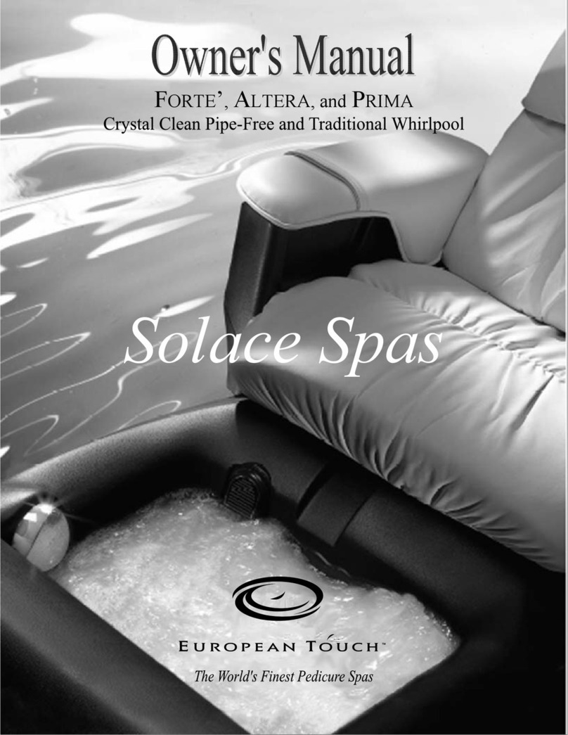 European Touch Solace FORTE' owner's manual