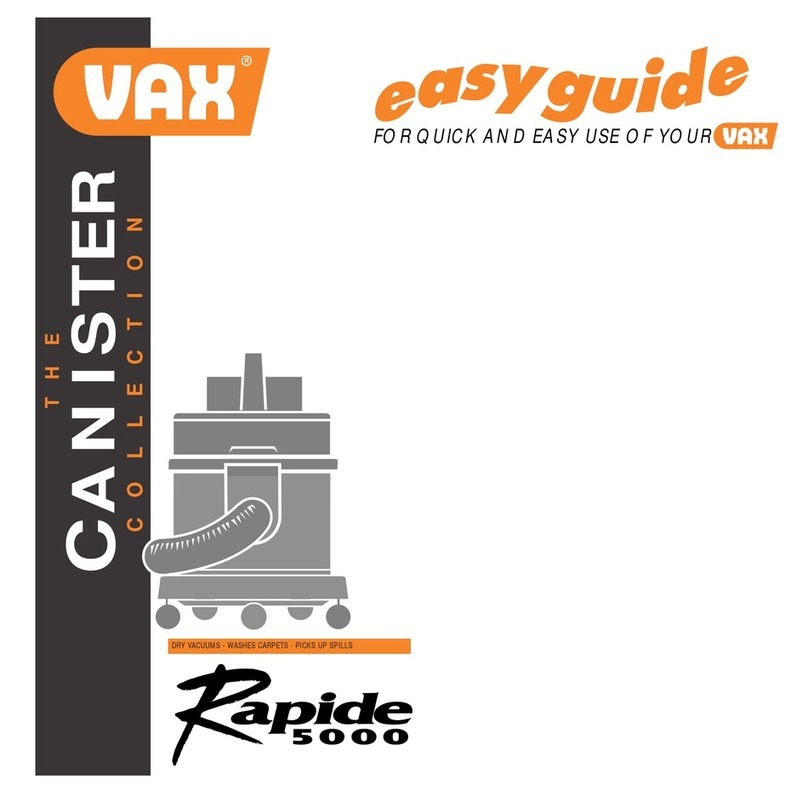 Vax Canister Series Product information sheet Vax Canister Series Product information sheet
