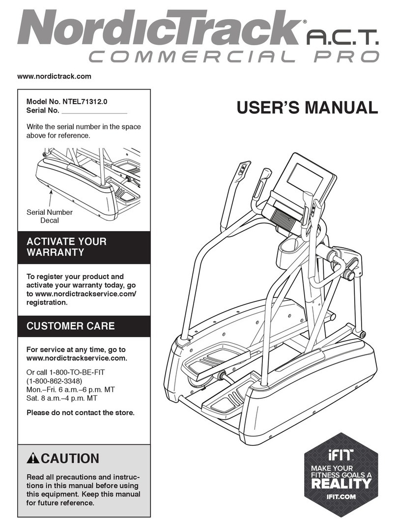 NordicTrack A.C.T. Commercial Pro User manual