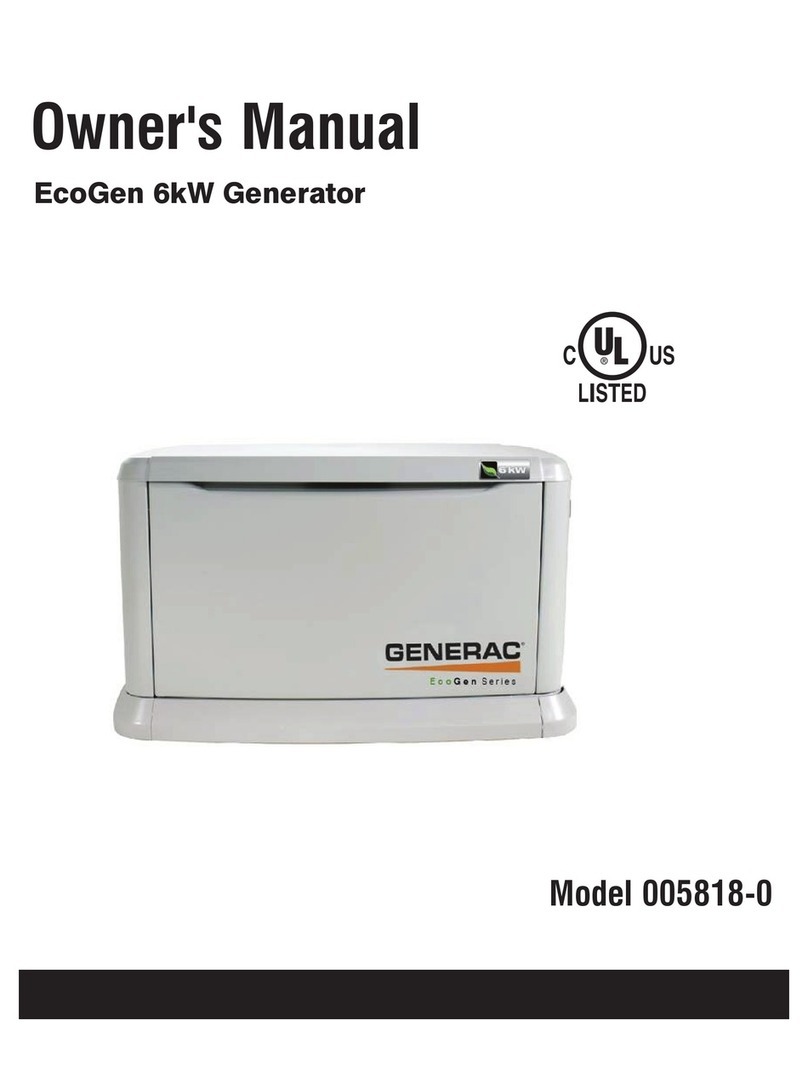 Generac Power Systems ECOGEN 005818-0 User manual