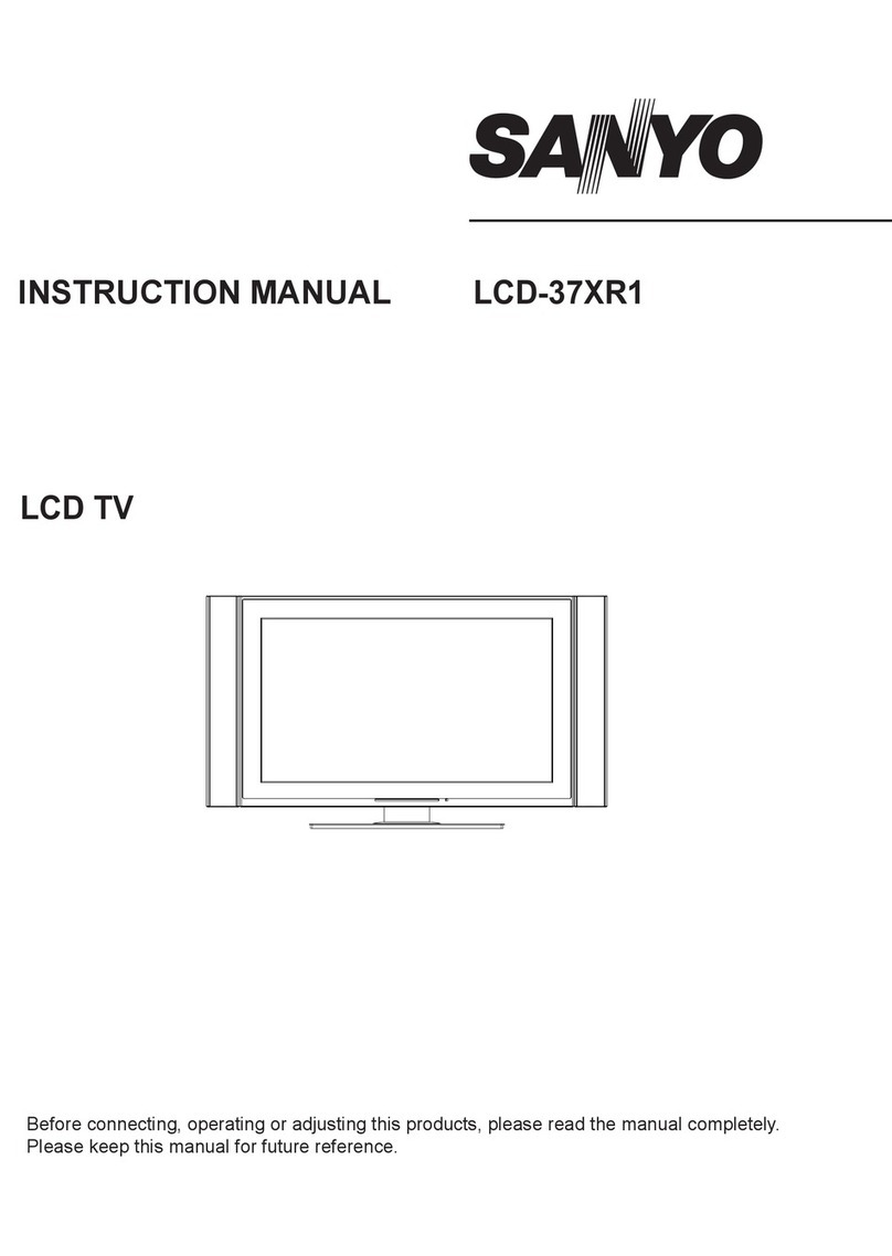 Sanyo LCD-37XR1 User manual