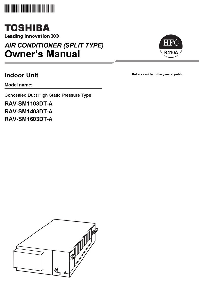 Toshiba RAV-SM1103DT-A User manual