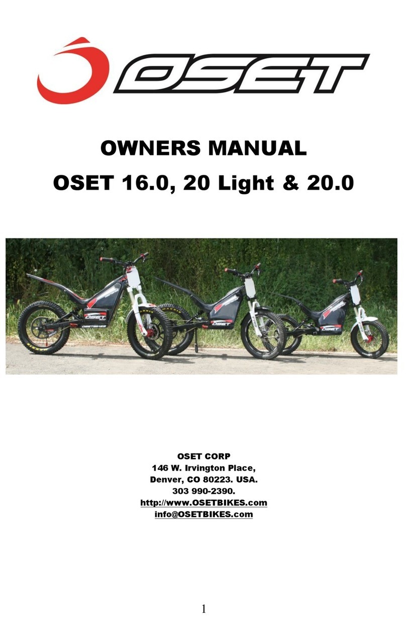 oset SPIDER 16.0 owner's manual
