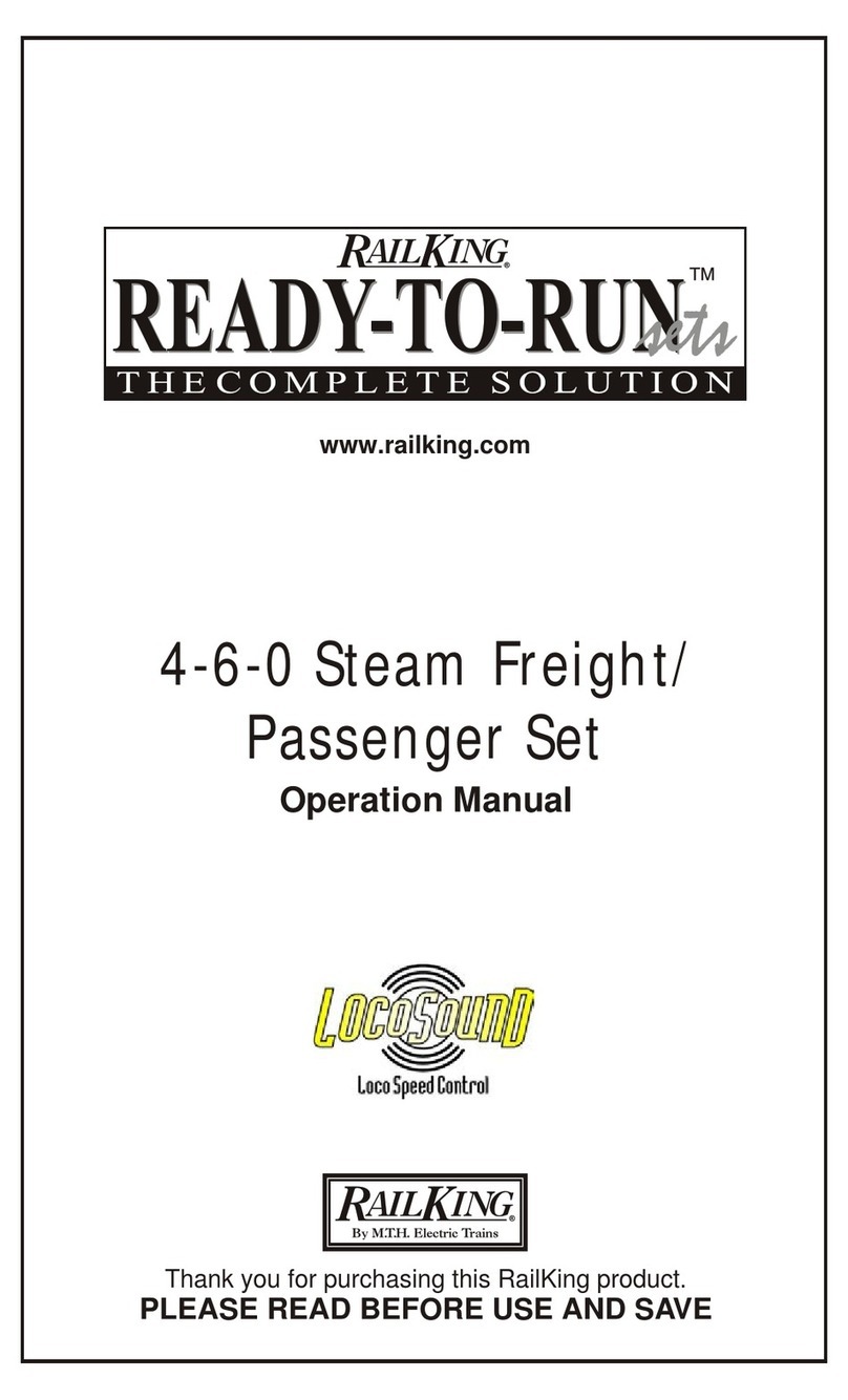 Rail King 4-6-0 Steam Freight/Passenger Set User manual