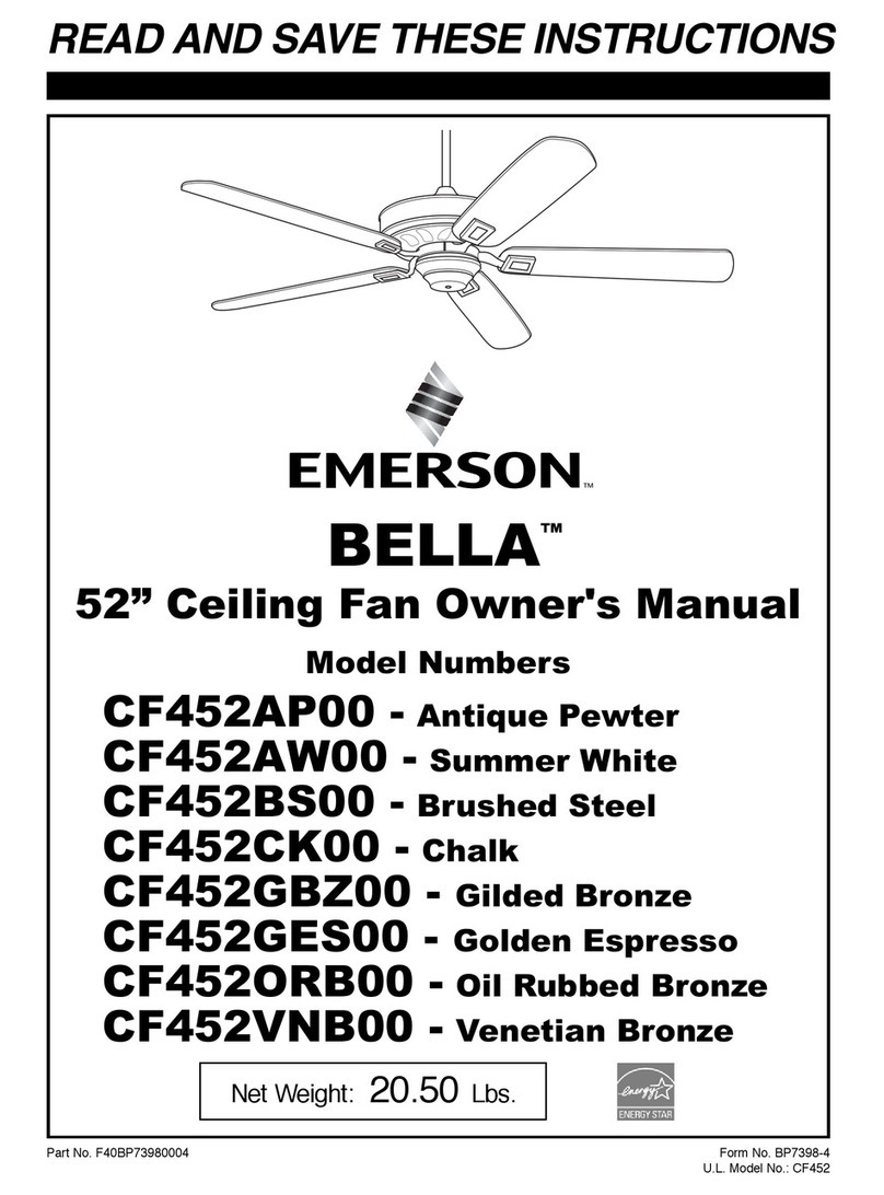 Emerson CF452AP00 User manual
