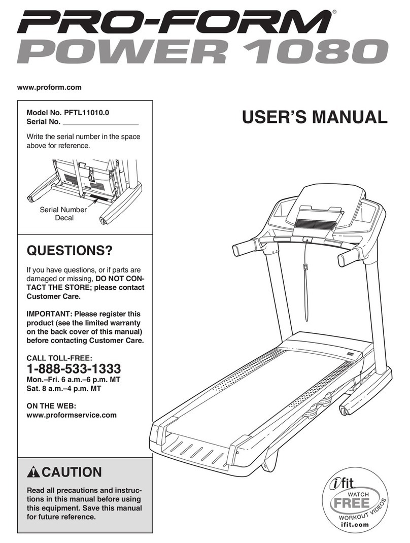 Pro-Form PFTL11010.0 user manual