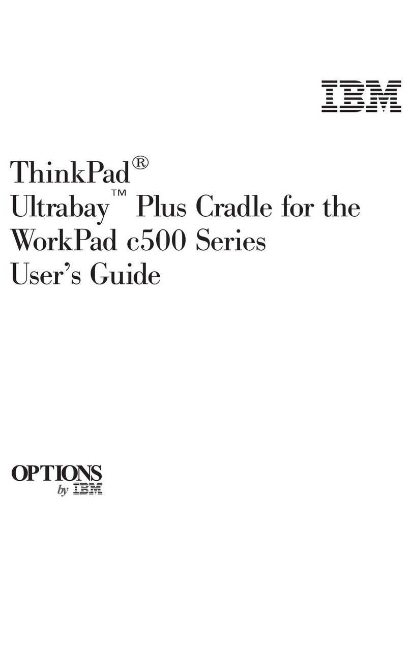 IBM ThinkPad Ultrabay Plus User manual