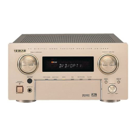 Teac AG-H550 User manual