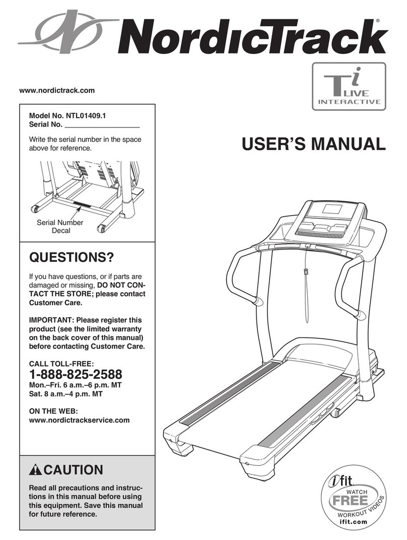 NordicTrack NTL01409.1 User manual