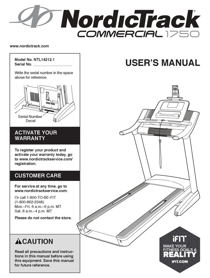 NordicTrack NTL14212.1 User manual