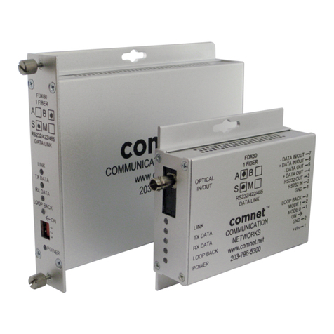 Comnet FDX60M1A-M Installation and operation manual