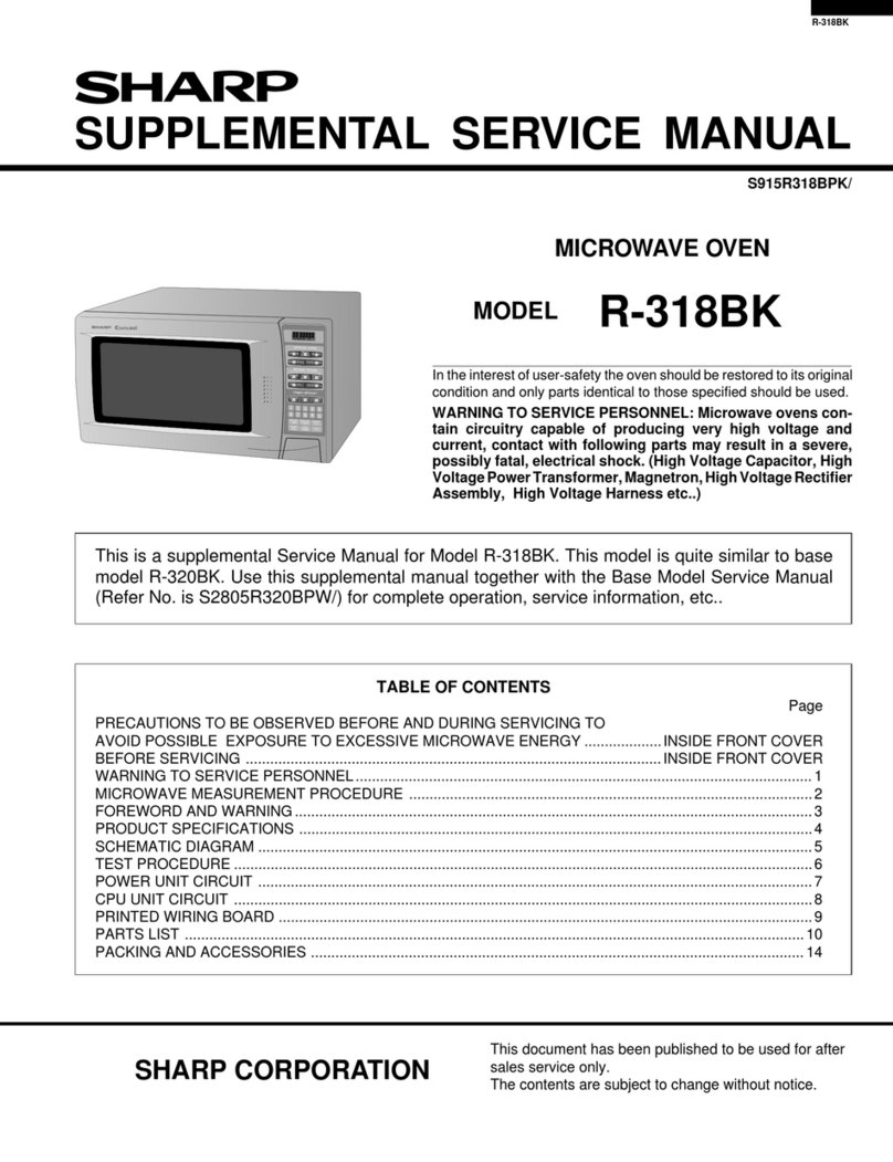 Sharp R-318BK Service manual