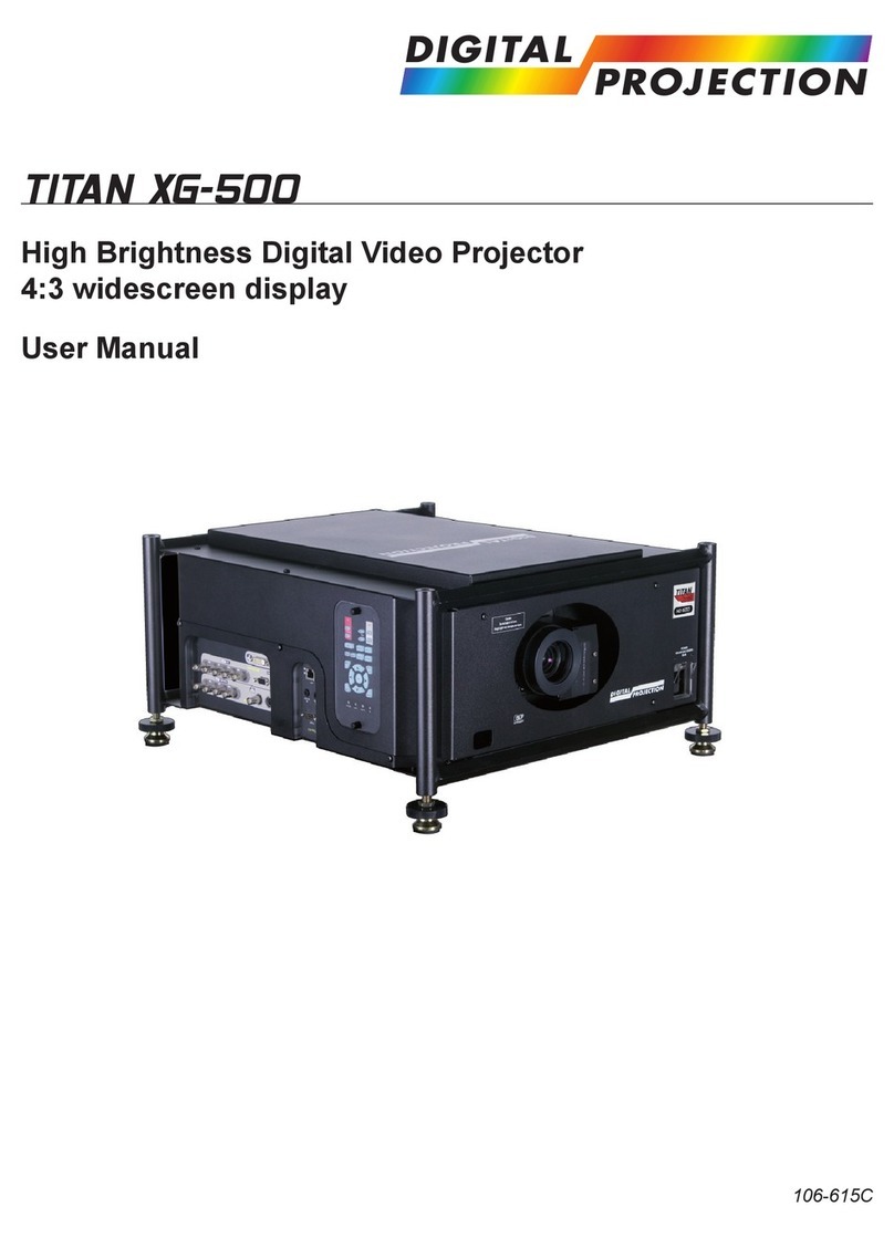 Digital Projection TITAN XG-500 User manual
