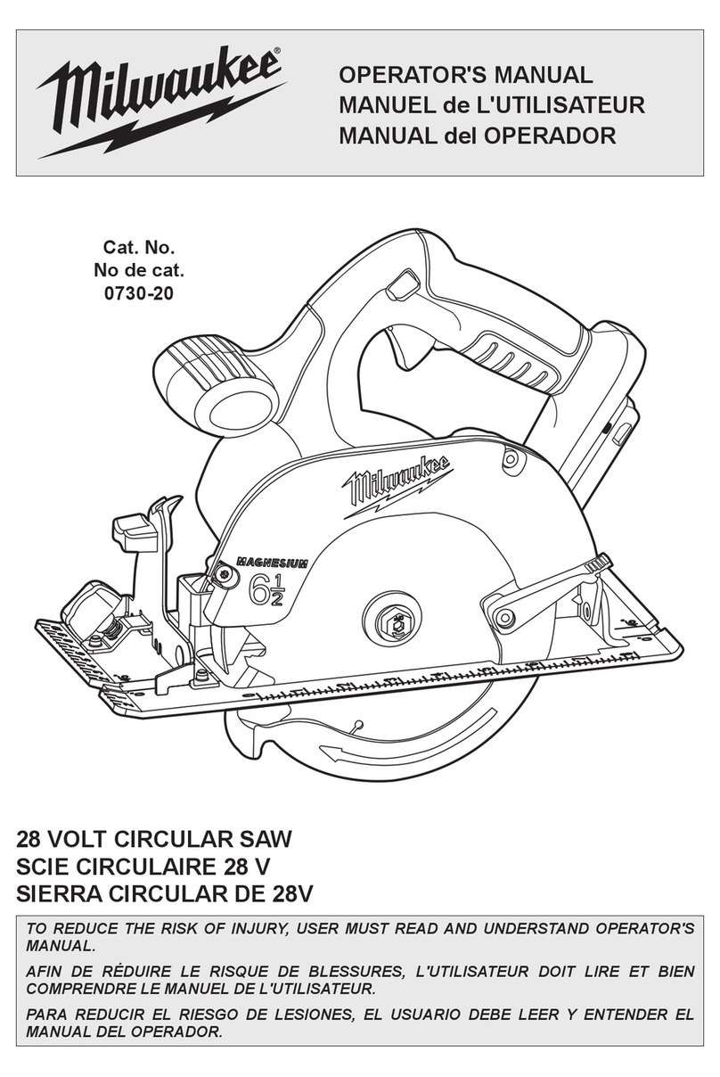 Milwaukee 0730-20 User manual