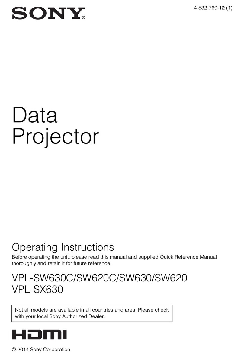 Sony VPL-SW630C User manual