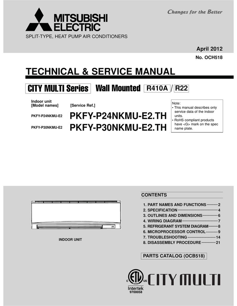 Mitsubishi Electric City Multi Series Operating manual