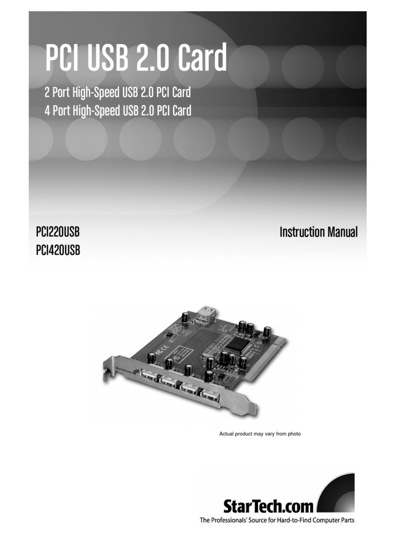 StarTech.com PCI220USB instruction manual