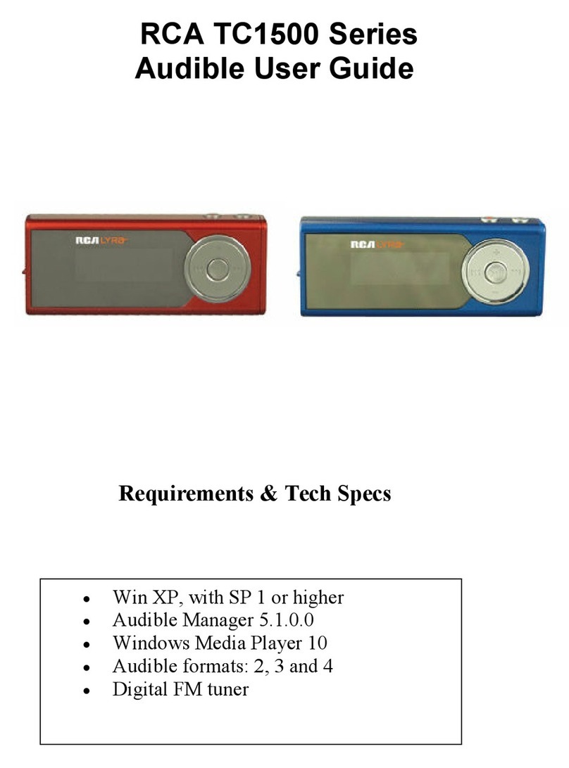 RCA TC1500 User manual