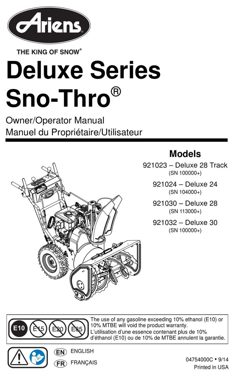 Ariens 921023 - Deluxe Track 28 Owner's manual