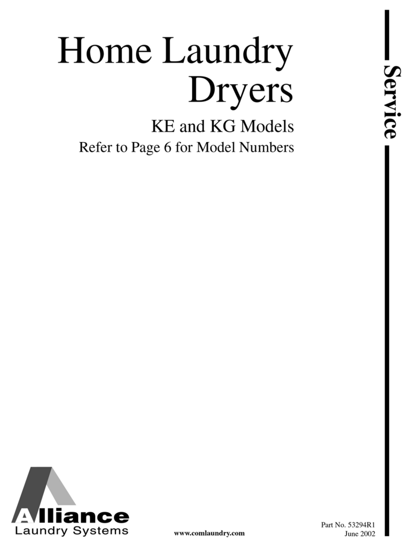 Alliance Laundry Systems KE Series User manual
