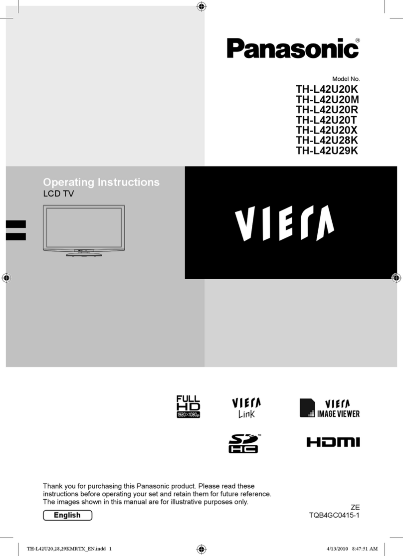 Panasonic VIERA TH-L42U20K User manual