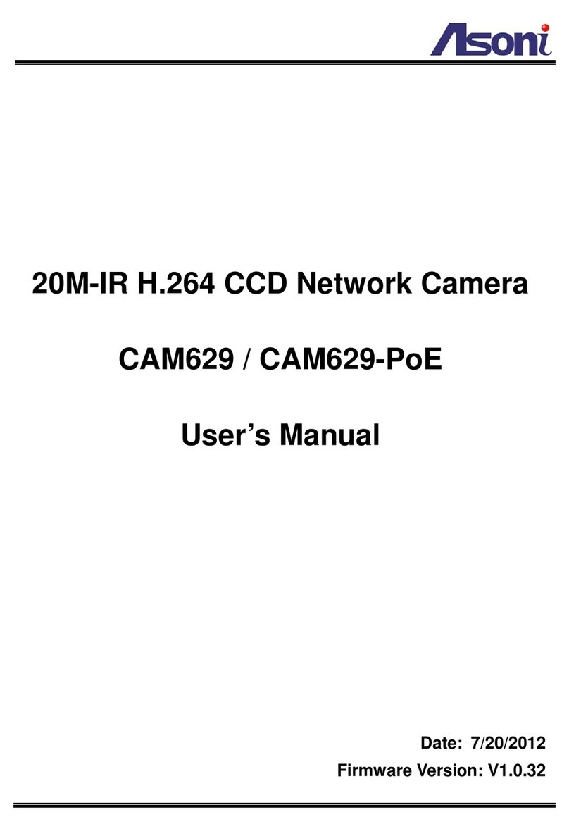 Asoni CAM629 User manual