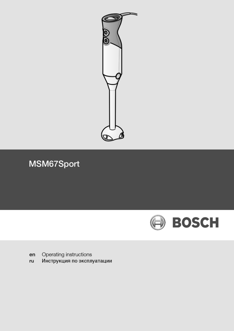 Bosch MSM67Sport User manual