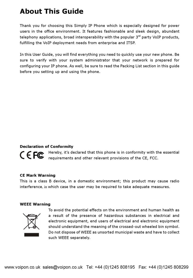 Yealink Voipon User manual