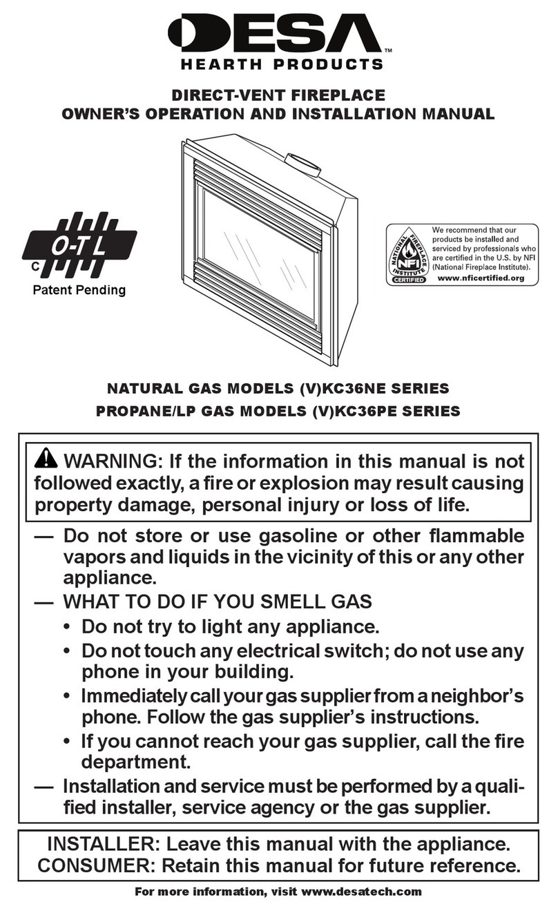 Desa (V)KV36NE series OWNER'S OPERATION AND INSTALLATION MANUAL Desa (V)KV36NE series OWNER'S OPERATION AND INSTALLATION MANUAL