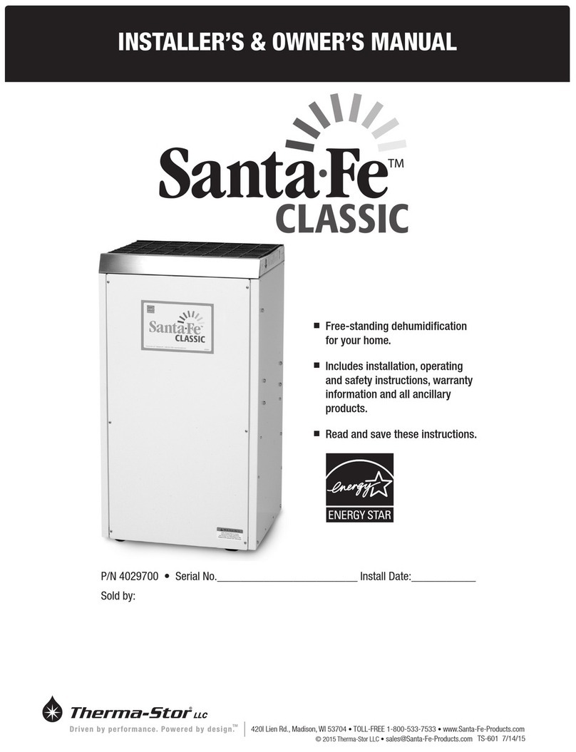 Santa Fe Clasic 4029700 Installer's & owner's manual