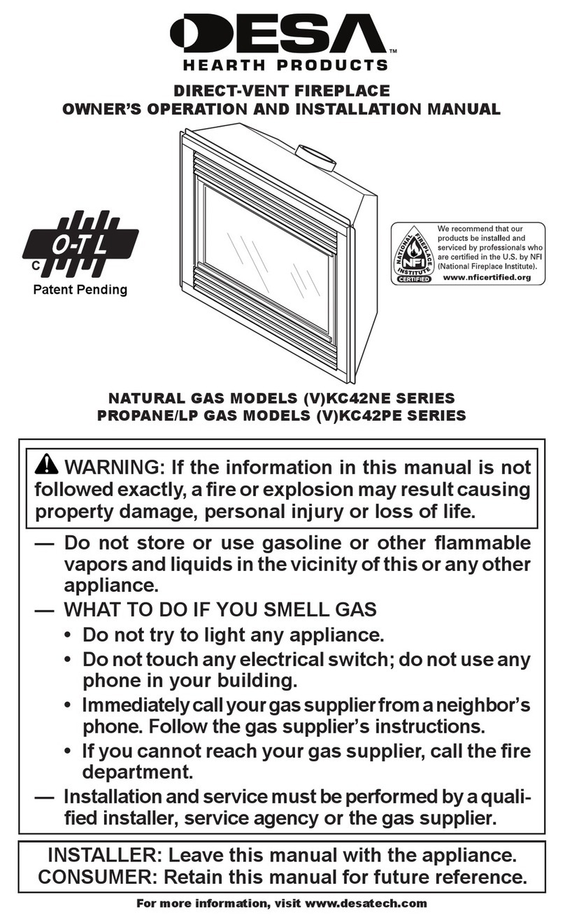 Desa (V)KC42NE SERIE OWNER'S OPERATION AND INSTALLATION MANUAL