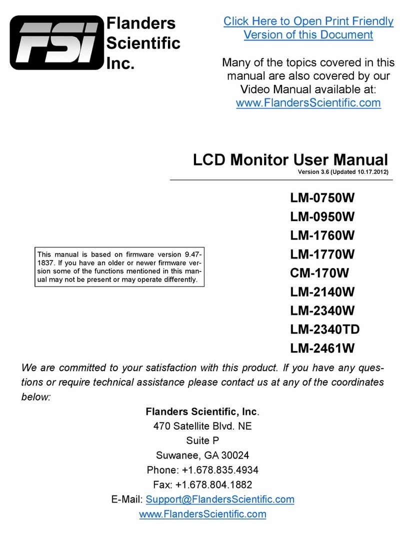 Flanders Scientific Inc. LM-0750W user manual
