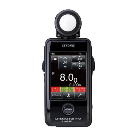 Sekonic LITEMASTER PRO L-478 Series User manual