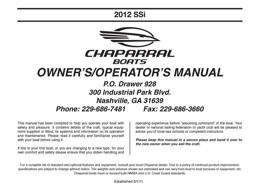 Chaparral 2012 SSi User manual