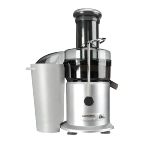 Gastroback DESIGN JUICER BASIC User manual