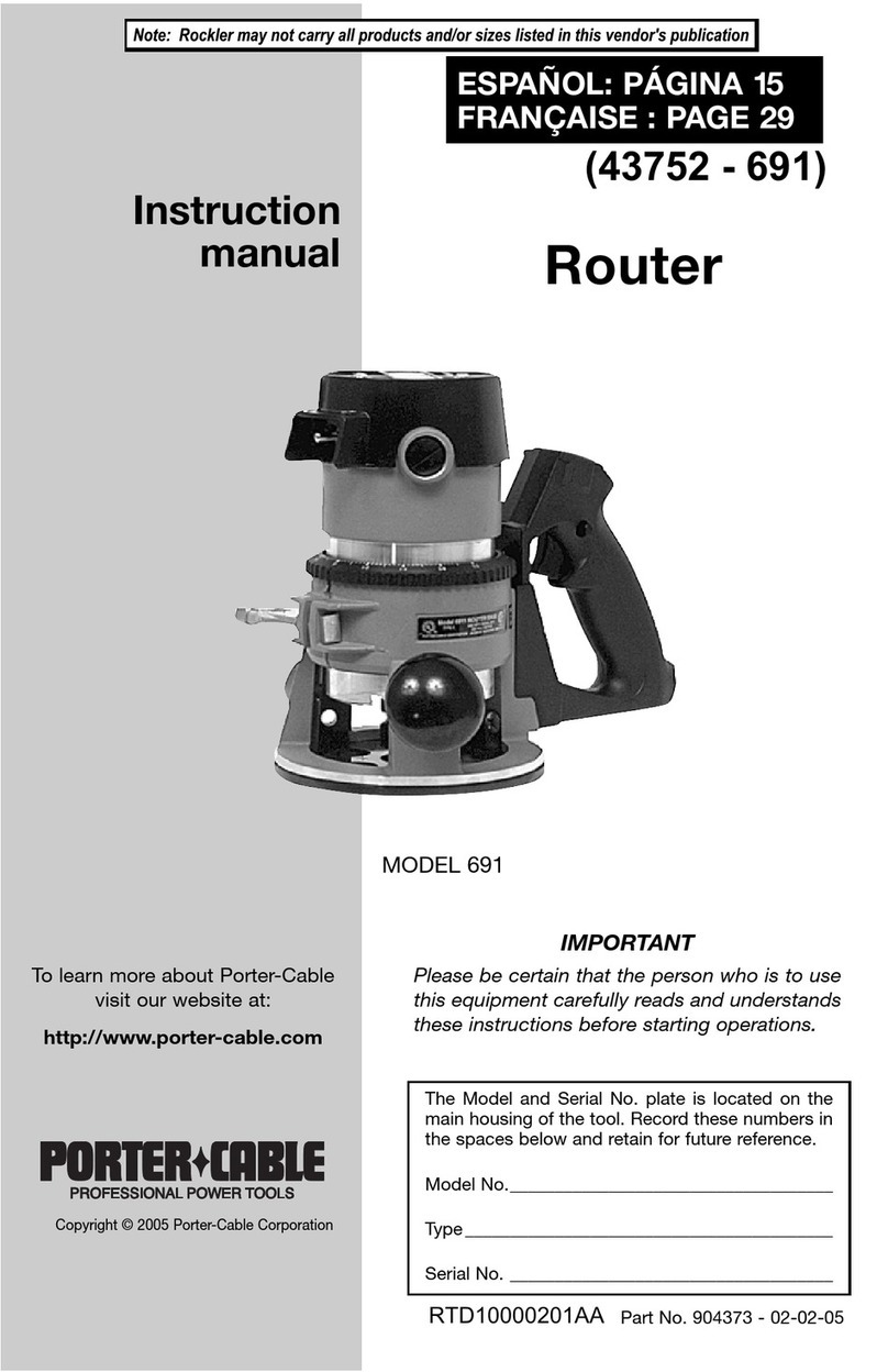 Porter-Cable 43752 - 691 User manual
