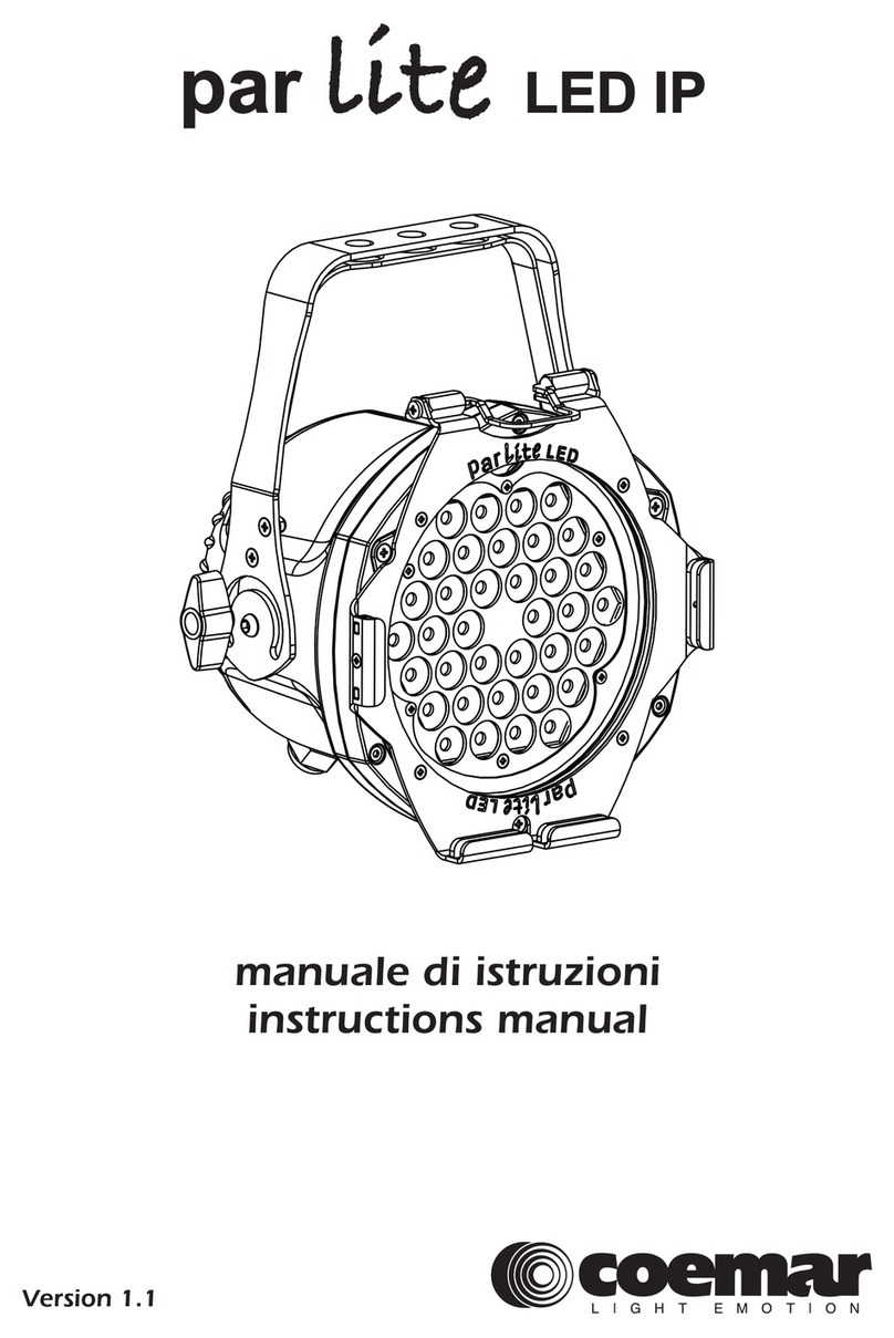 Coemar par lite LED IP instruction manual