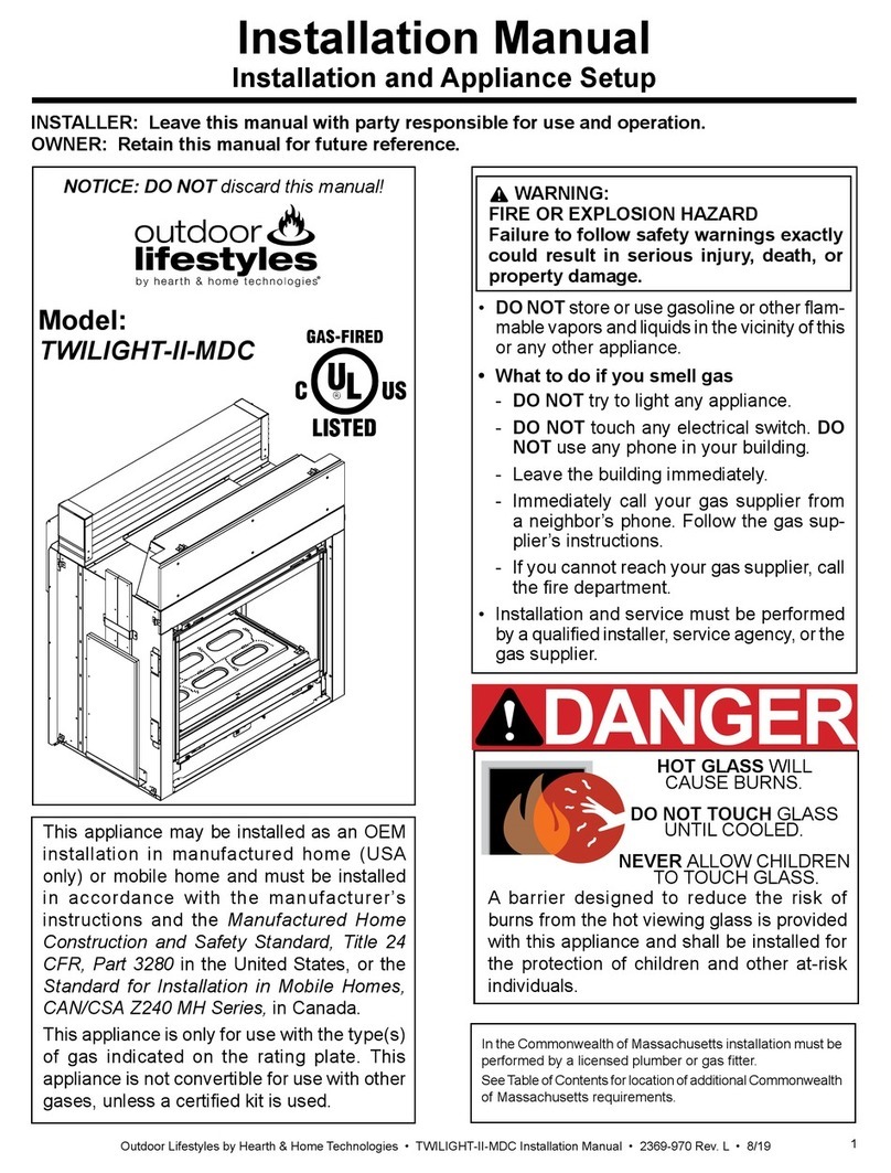 Outdoor Lifestyles TWILIGHT-II-MDC installation manual