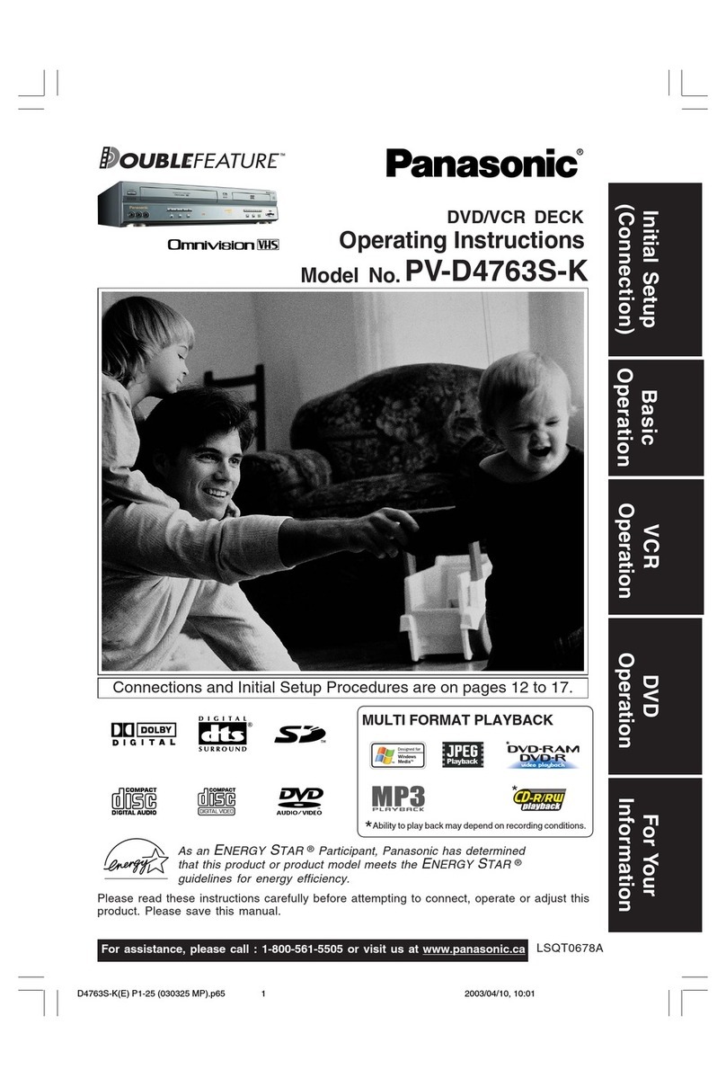 Panasonic PV-D4763SK operating instructions