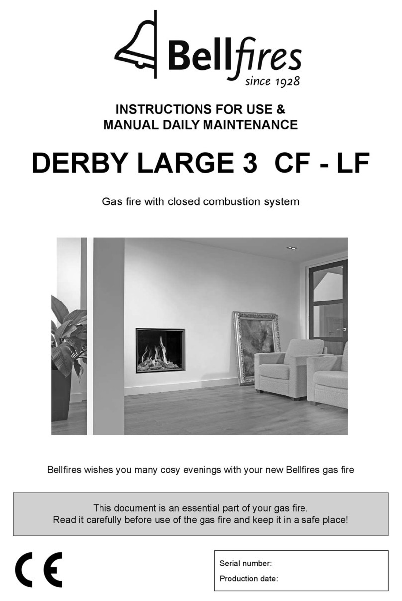 Bellfires DERBY LARGE 3 CF - LF Installation and operation manual