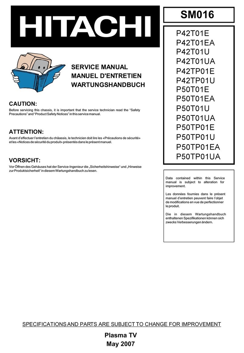 Hitachi P42T01E User manual