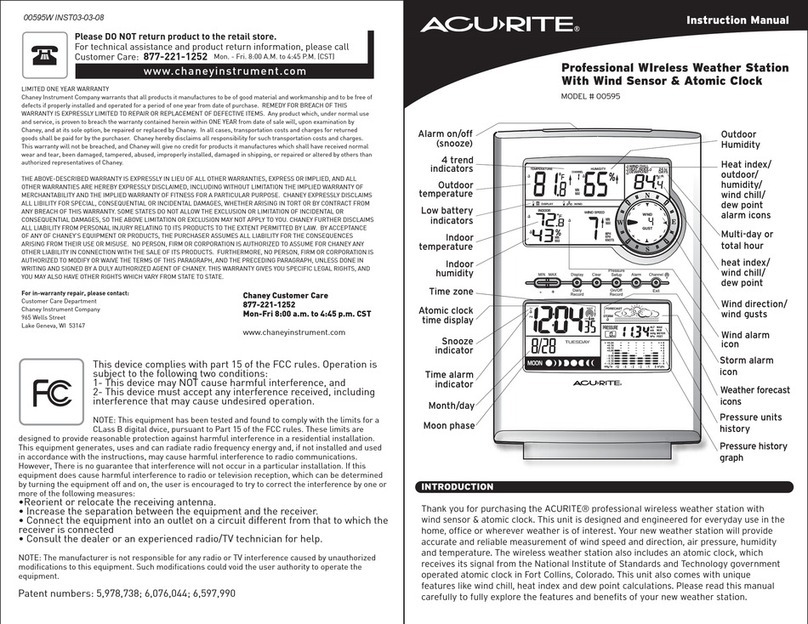 ACU-RITE 595 User manual