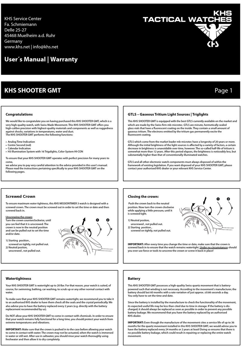 KHS SHOOTER GMT User manual