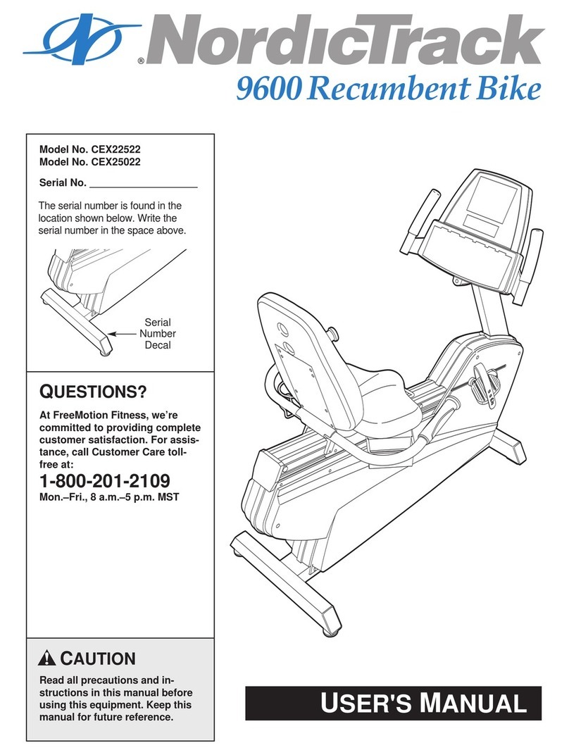 NordicTrack CEX22522 user manual NordicTrack CEX22522 user manual