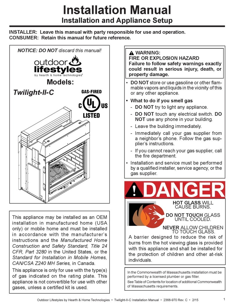 Outdoor Lifestyles TWILIGHT-II-C installation manual Outdoor Lifestyles TWILIGHT-II-C installation manual