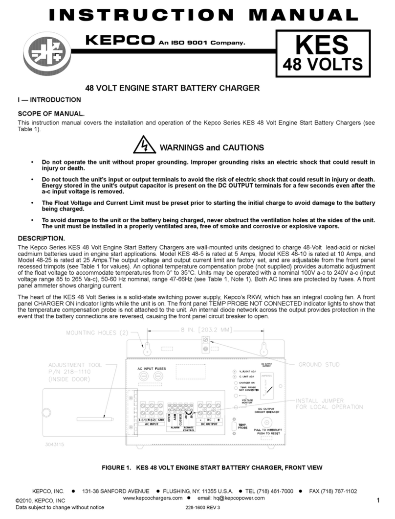 KEPCO KES 48 VOLTS instruction manual