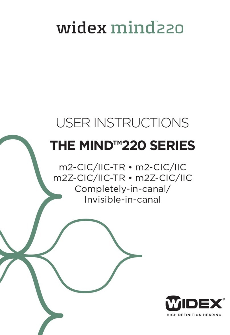 Widex mind 220 Series User manual